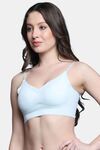 PrettyCat Lightly Padded Non Wired Sexy Bralette For Women - Light Blue — thumbnail 2